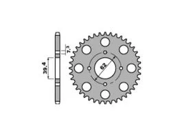 PBR 118 CORONA TRASMISSIONE PASSO 415 / 22 DENTI IN FERRO