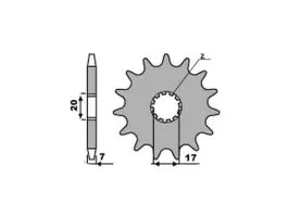 PBR 2064 PIGNONE TRASMISSIONE ACCIAIO PASSO 428 / 10 DENTI