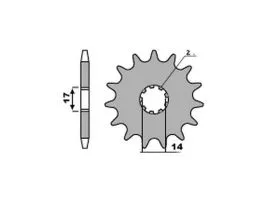 PBR 209 PIGNONE TRASMISSIONE FERRO PASSO 415 / 10 DENTI