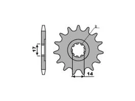 PBR 210 PIGNONE TRASMISSIONE ACCIAIO PASSO 428 / 11 DENTI