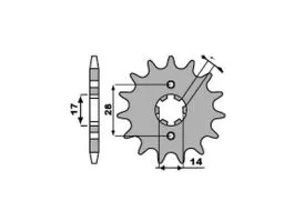 PBR 2118 PIGNONE TRASMISSIONE ACCIAIO PASSO 428 / 10 DENTI