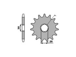 PBR 2130 PIGNONE TRASMISSIONE ACCIAIO PASSO 525 / 17 DENTI