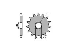 PBR 2139 PIGNONE TRASMISSIONE ACCIAIO PASSO 520 / 11 DENTI