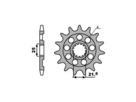 PBR 2141 PIGNONE TRASMISSIONE ACCIAIO PASSO 520 / 13 DENTI