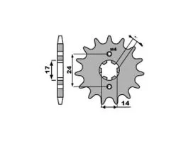 PBR 2153 PIGNONE TRASMISSIONE ACCIAIO PASSO 420 / 11 DENTI