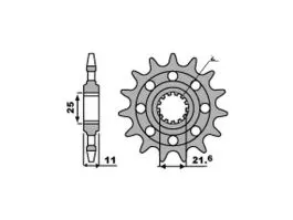 PBR 2172 PIGNONE TRASMISSIONE ACCIAIO PASSO 520 / 13 DENTI