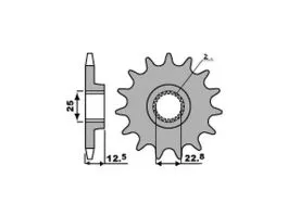 PBR 2180 PIGNONE TRASMISSIONE ACCIAIO PASSO 520 / 11 DENTI