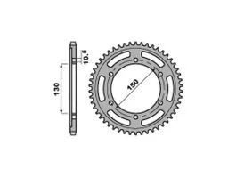 PBR 300 CORONA TRASMISSIONE PASSO 525 / 39 DENTI IN ACCIAIO
