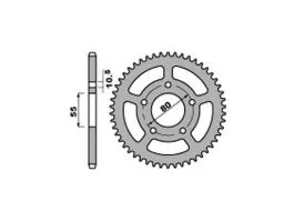PBR 323 CORONA TRASMISSIONE PASSO 520 / 38 DENTI IN ERGAL