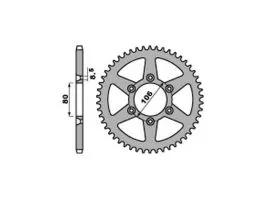 PBR 3560 CORONA TRASMISSIONE PASSO 520 / 42 DENTI IN ACCIAIO