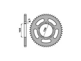 PBR 3565M CORONA TRASMISSIONE PASSO 420 / 45 DENTI IN FERRO