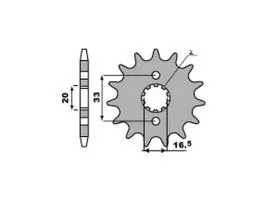 PBR 430 PIGNONE TRASMISSIONE ACCIAIO PASSO 520 / 13 DENTI