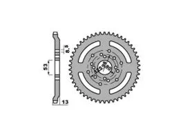 PBR 4331 CORONA TRASMISSIONE PASSO 420 / 50 DENTI IN FERRO