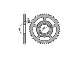 PBR 4353 CORONA TRASMISSIONE PASSO 520 / 40 DENTI IN FERRO