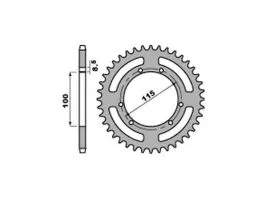 PBR 4391 CORONA TRASMISSIONE PASSO 420 / 56 DENTI IN ERGAL