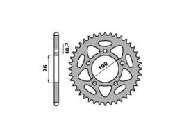 PBR 4456 CORONA TRASMISSIONE PASSO 525 / 36 DENTI IN ACCIAIO