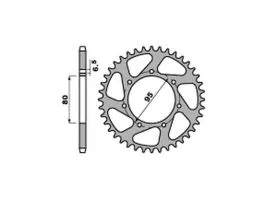 PBR 4457 30 L CORONA IN ERGAL TRASMISSIONE / ALUMINIUM REAR SPROCKET