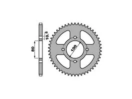 PBR 4533 CORONA TRASMISSIONE PASSO 428 / 45 DENTI IN FERRO