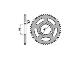 PBR 4612 CORONA TRASMISSIONE PASSO 428 / 46 DENTI IN FERRO