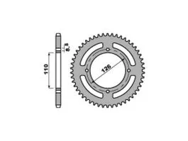 PBR 4656 CORONA TRASMISSIONE PASSO 428 / 44 DENTI IN ERGAL
