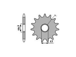 PBR 515 PIGNONE TRASMISSIONE ACCIAIO PASSO 415 / 10 DENTI