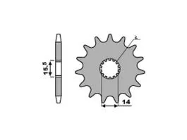 PBR 531 PIGNONE TRASMISSIONE FERRO PASSO 415 / 11 DENTI