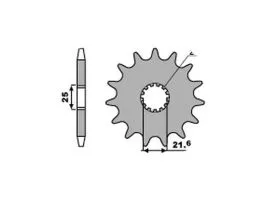 PBR 566 PIGNONE TRASMISSIONE ACCIAIO PASSO 530 / 12 DENTI