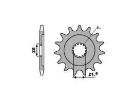 PBR 570 PIGNONE TRASMISSIONE ACCIAIO PASSO 530 / 15 DENTI