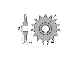 PBR 579 PIGNONE TRASMISSIONE ACCIAIO PASSO 530 / 14 DENTI