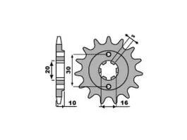 PBR 720 PIGNONE TRASMISSIONE ACCIAIO PASSO 520 / 11 DENTI