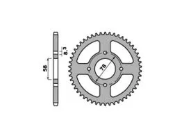 PBR 815 CORONA TRASMISSIONE PASSO 520 / 40 DENTI IN FERRO