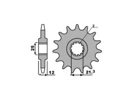 PBR 823 PIGNONE TRASMISSIONE ACCIAIO PASSO 520 / 11 DENTI