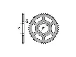 PBR 829 CORONA TRASMISSIONE PASSO 520 / 43 DENTI IN ERGAL