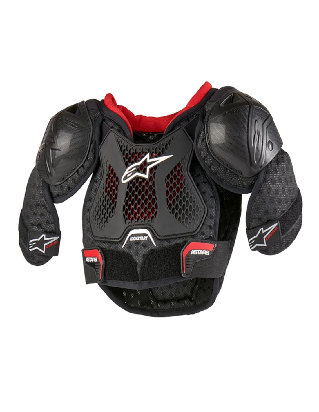 Pettorina Alpinestars Bambino ACTION KICKSTART Nera Rossa