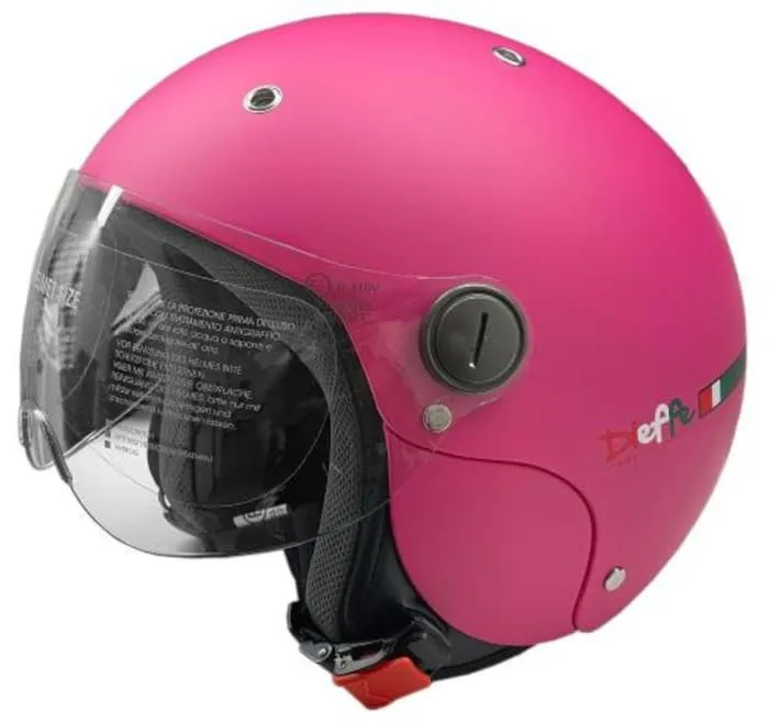 Casco jet bambino DF44 Fuxia