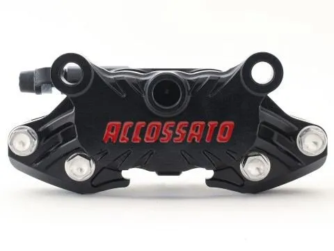 Pinza freno Assiale Ricavata dal pieno Accossato Ossidata Nera interasse 64mm