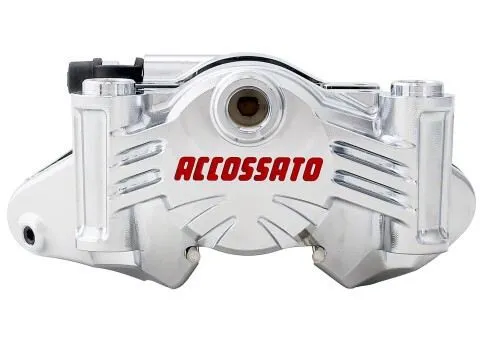 Pinza freno radiale monoblocco ricavata dal pieno Accossato Nichelata interasse 69.5mm