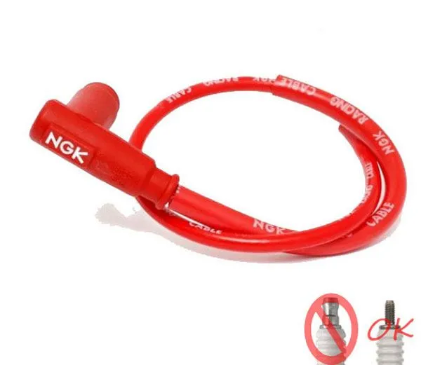 Pipetta RACING NGK 90° con cavo e attacco per candele con terminale a pin modello CR5