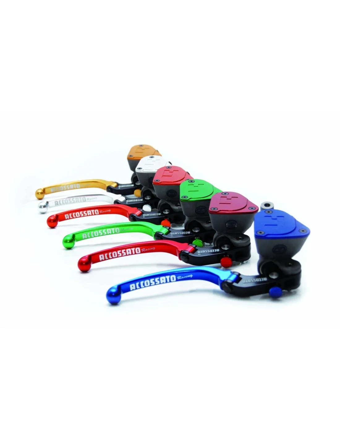 Pompa freno radiale Accossato 16x16 leva fissa con vaschetta per impianti monodisco