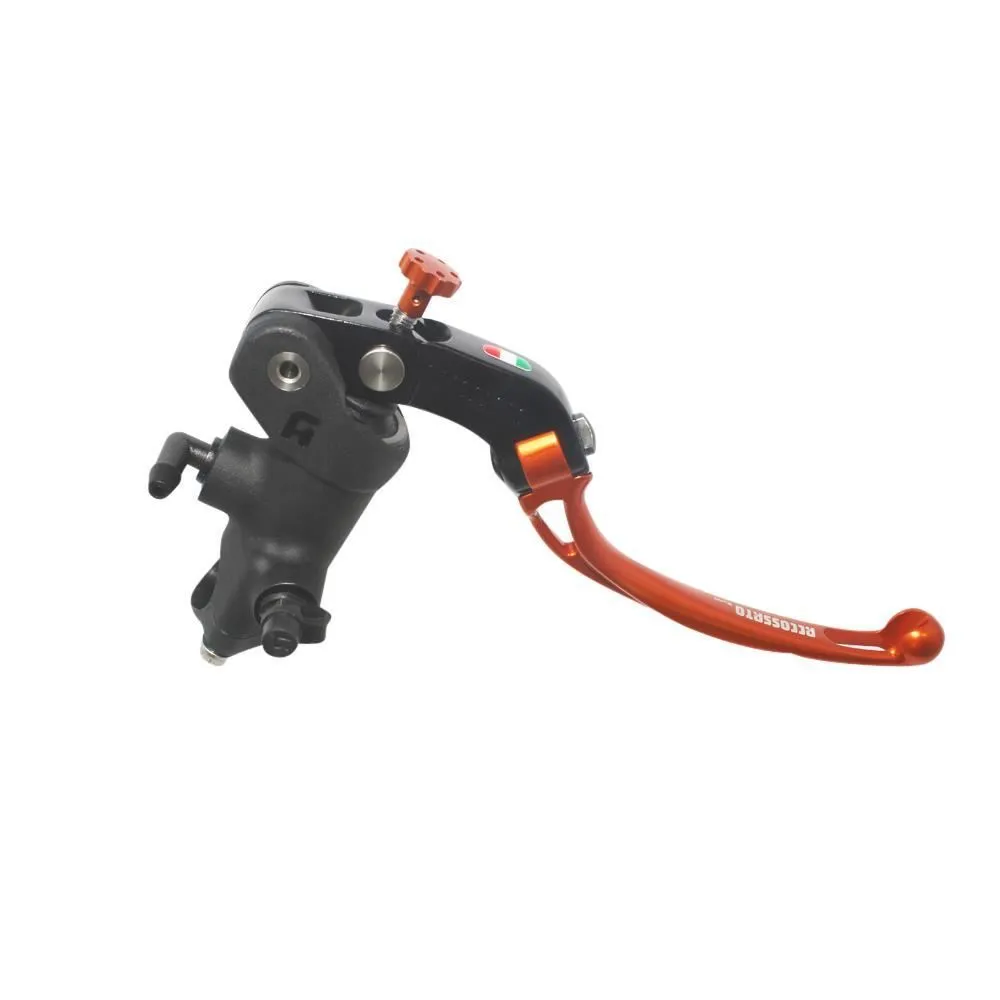 Pompa freno radiale Accossato 19x19 black edition leva snodata colorata