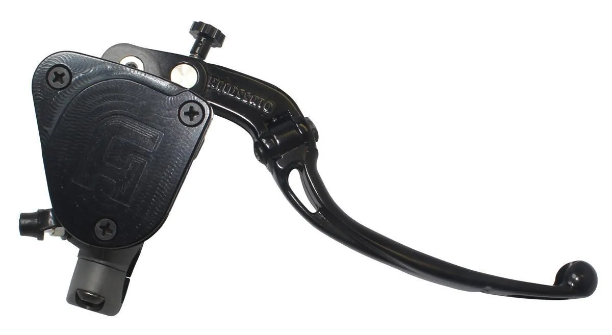 Pompa freno radiale Accossato 19x20 con serbatoio integrato e leva snodata colorata