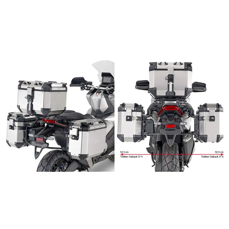 PORTAMALETAS LATERAL GIVI PL ONE-FIT MONOKEY CAM-SIDE HONDA X-ADV 750 2021-2024
