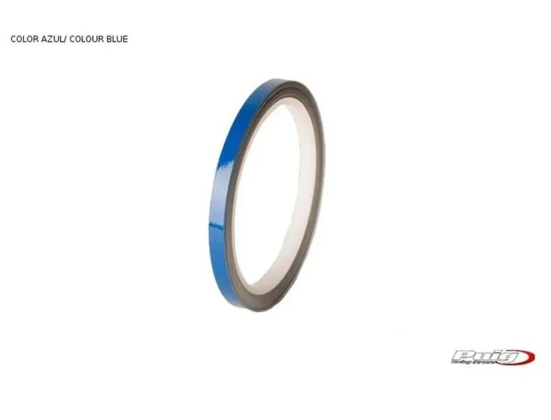 Profili ruota Puig blu - senza applicatore, kit 2 ruote - dimensioni: 7x6 mm - gomme 16-18 - cod. 2568a