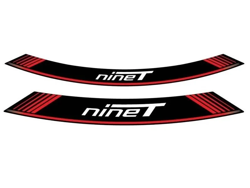 Profili ruota Puig bmw r nine t rosso - il set consiste di 8 strisce adesive - cod. 9133r
