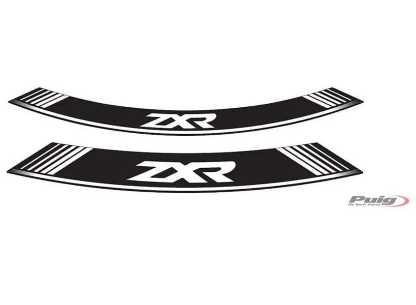 Profili ruota Puig kawasaki zxr bianco - il set consiste di 8 strisce adesive - cod. 9292b