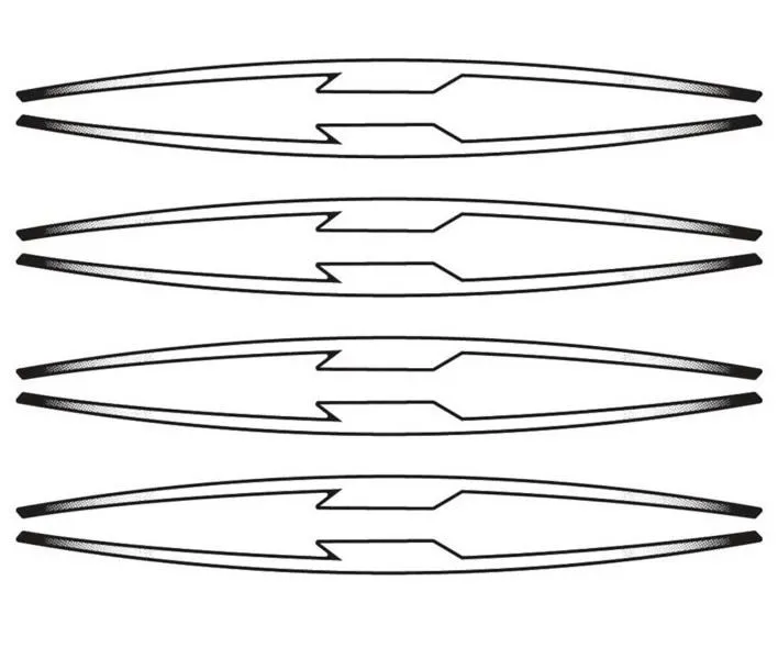 Profili ruota Puig performance bianco fluo - kit con 16 strisce adesive, protegge la moto da graffi e raggi uv - cod. 21833b