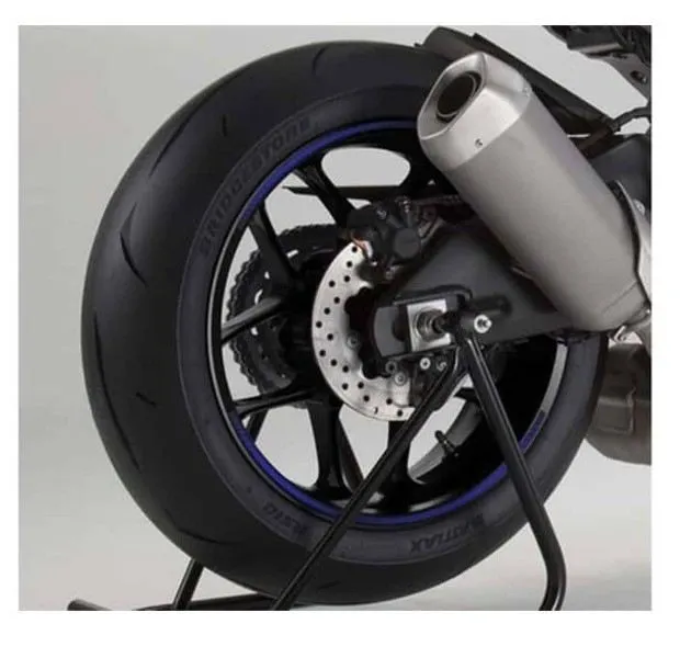 Profili ruota Puig premium blu fluo - kit con 8 strisce adesive, protegge la moto da graffi e raggi uv - cod. 8431a
