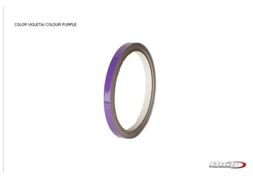 Profili ruota Puig viola - senza applicatore, kit 2 ruote - dimensioni: 7x6 mm - gomme 16-18 - cod. 2568l