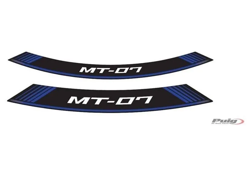 Profili ruota Puig yamaha mt-07 blu - il set consiste di 8 strisce adesive - cod. 9136a
