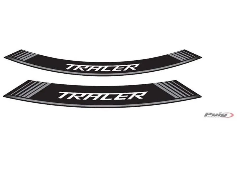 Profili ruota Puig yamaha tracer silver - il set consiste di 8 strisce adesive - cod. 9293p